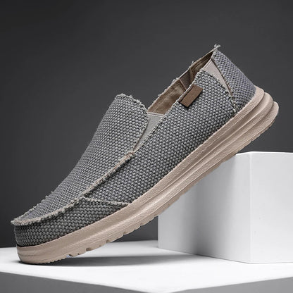 Men's Breathable Denim Canvas Slip-On Sneakers