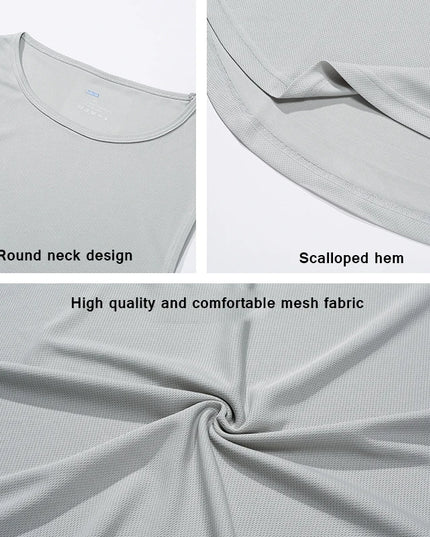 Men's Sleeveless Gym Tank Tops - Quick Dry Mesh, Loose Fit
