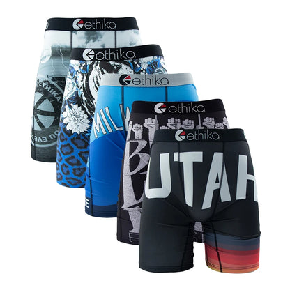ETHIKA 5-Pack Men's Breathable Mesh Crotch Underwear