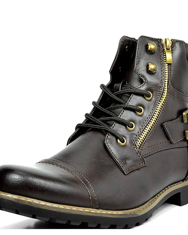 Men's Vintage Retro Casual Faux Leather Boots