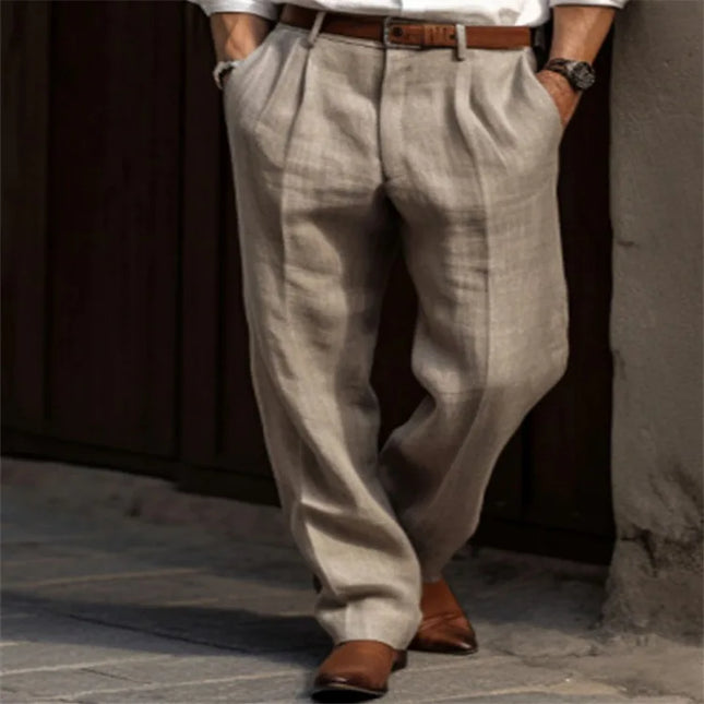 Men's Straight Pants Casual Loose Pants