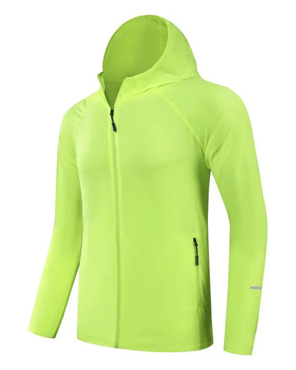 Men's Lightweight Quick-Dry Breathable Hooded Running Jacket