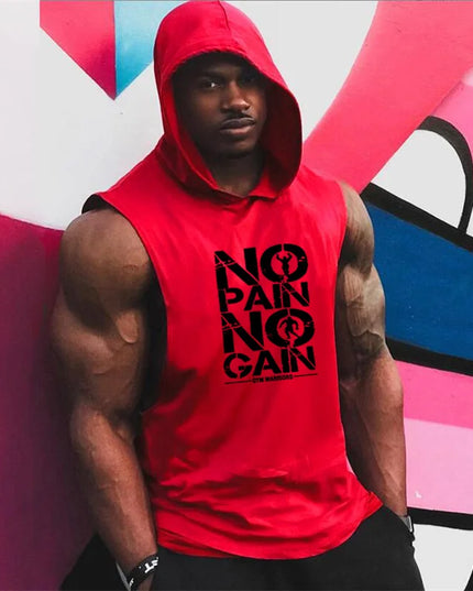 Men's Sleeveless Hooded Vest - Breathable, Lightweight, Men's Athletic Hooded Tank Top