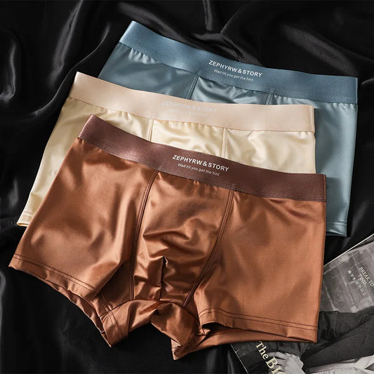Men's Bright Soft Boxer Underwear - 1pc & 3pc Pack Options