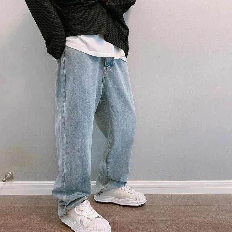 Men’s Baggy Oversized Wide-Leg Denim Jeans