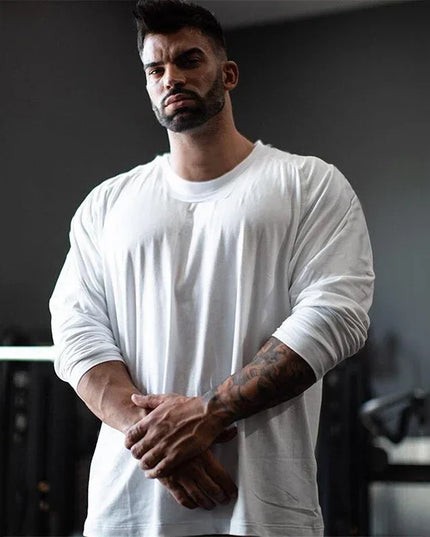 Oversized Men's Loose Fit Long Sleeve Breathable Sweater