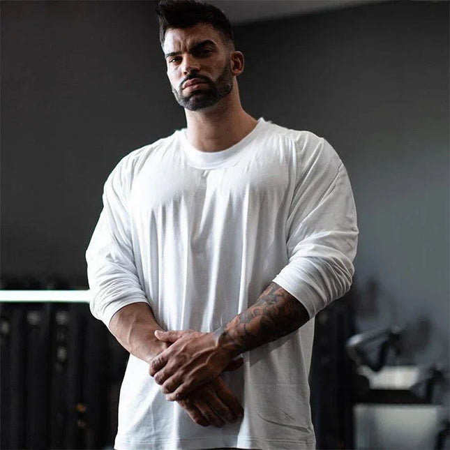 Oversized Men's Loose Fit Long Sleeve Breathable Sweater