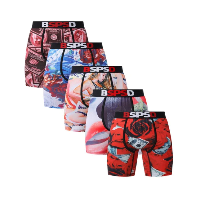 BPSD 5-Pack Men's Breathable Boxer Briefs