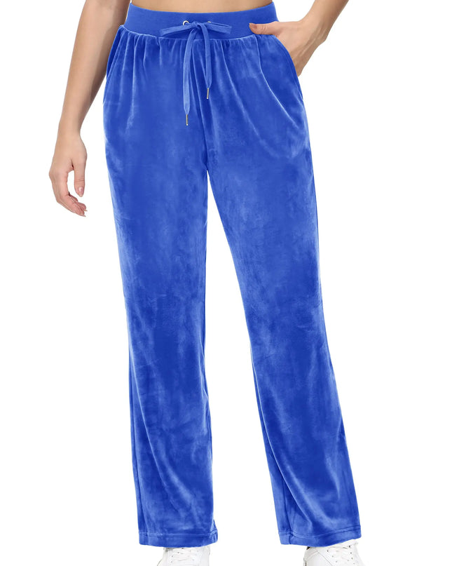 Women's Fleece Jogger Sweatpants with Drawstring and Elastic Waist