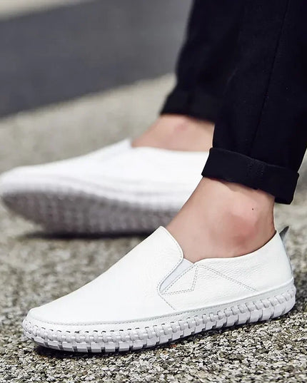 Men's Casual Slip-On Shoes in Genuine Leather