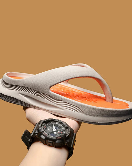 Stylish Men's Height-Increasing Flip-Flops - Comfortable Soft Slippers for Men