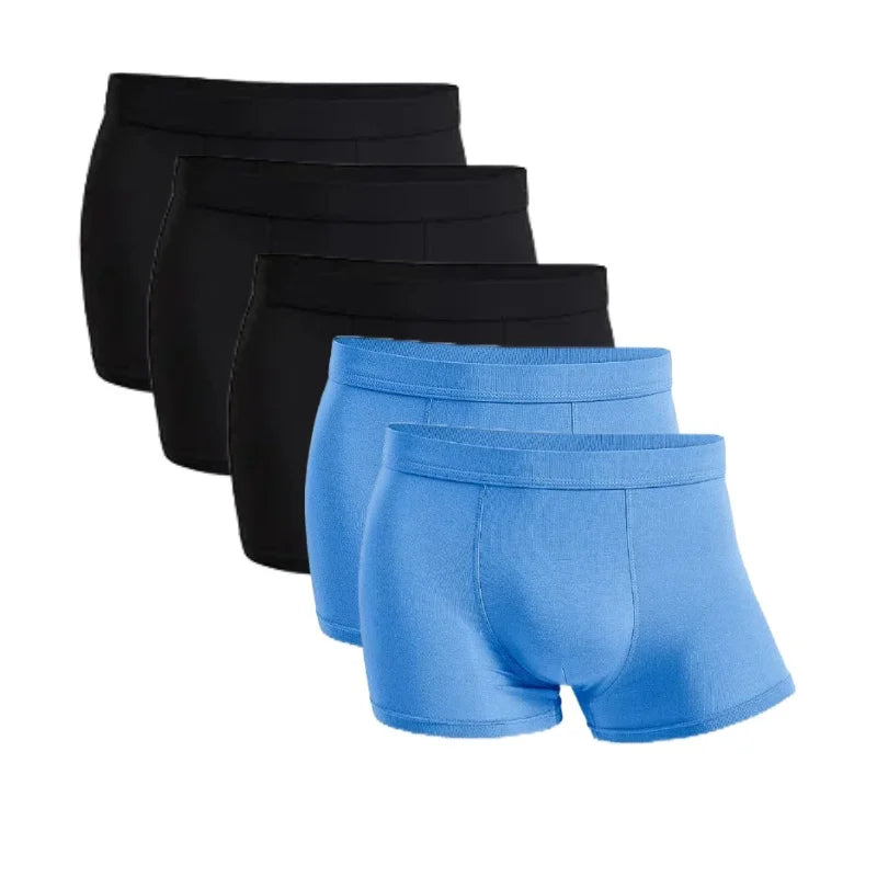 Five-Pack Bamboo Boxers for Men