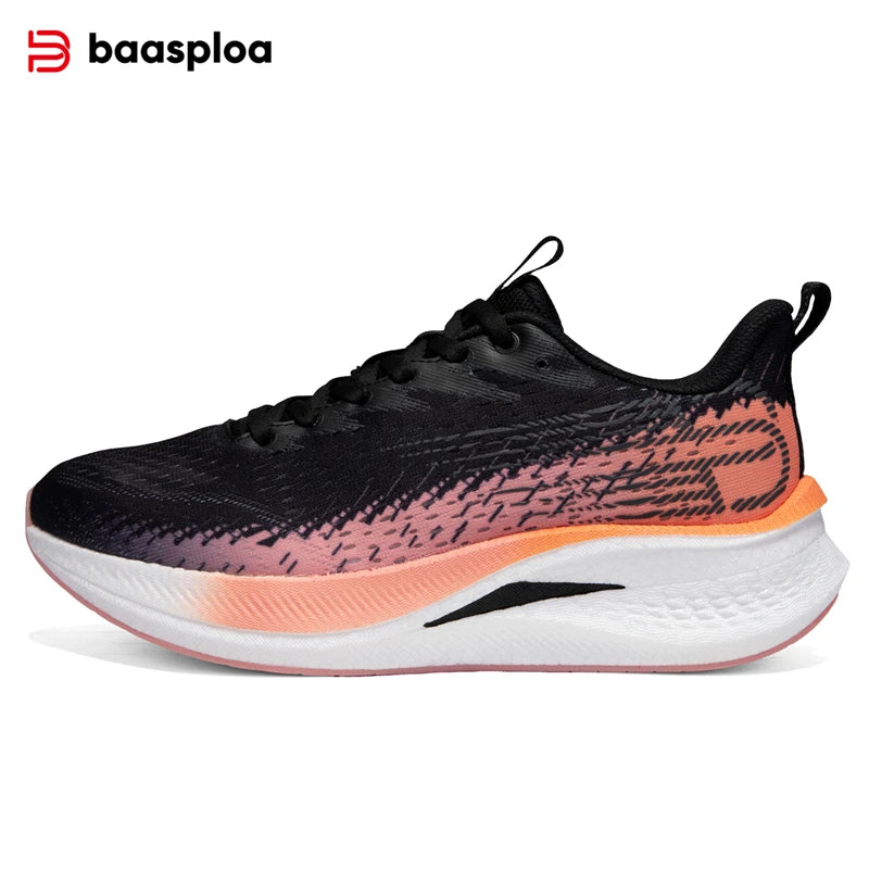 Baasploa Men's Running Shoes - Lightweight Mesh Sneakers with Carbon Plate for Enhanced Performance