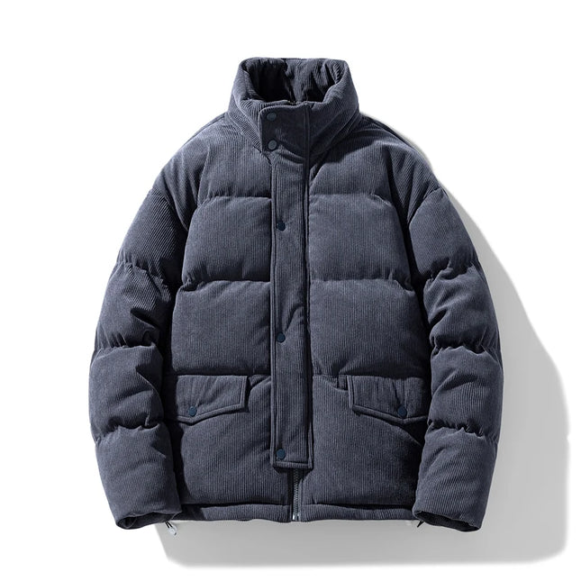 Men's Corduroy Puffer Parka Jacket
