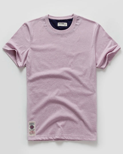 Men's Cotton Casual T-Shirt - Basic O-Neck Tee