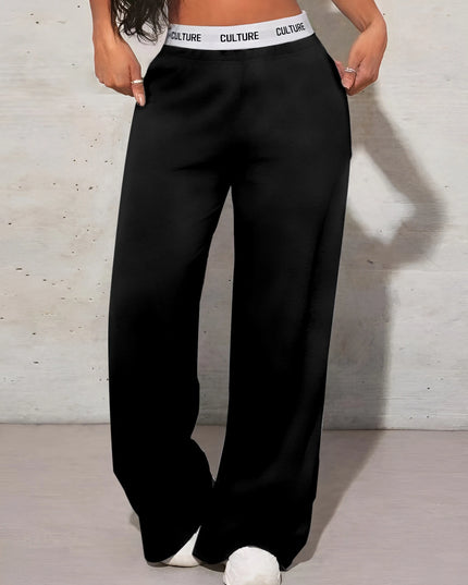 Women's High-Waisted Wide-Leg Vintage Sweatpants