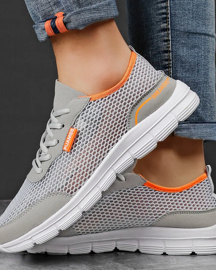 Lightweight and Breathable Mesh Sneakers for Men - Various Colors