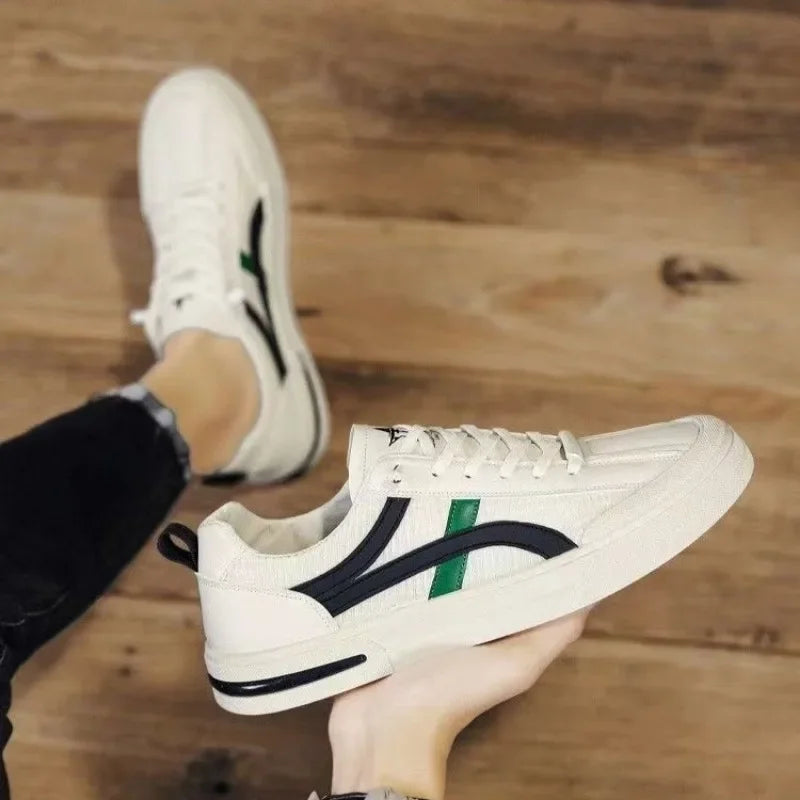 Men's Low Top Lace-Up Sneakers - Comfortable Casual Athletic Shoes for Men