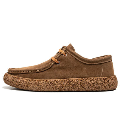 Retro Classic Men's Faux Suede Leather Lace-Up Shoes