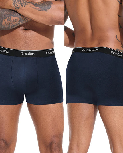 6-Pack Cotton Boxer Briefs for Men