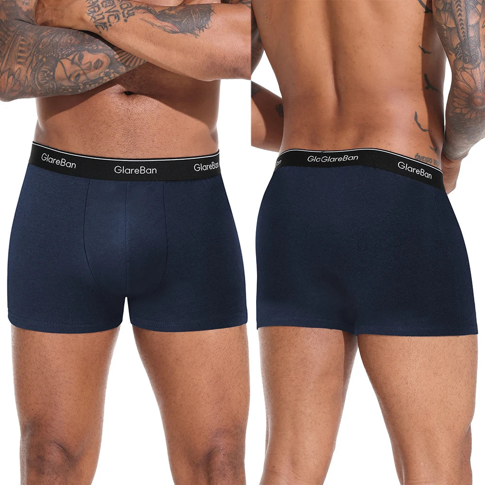 6-Pack Cotton Boxer Briefs for Men