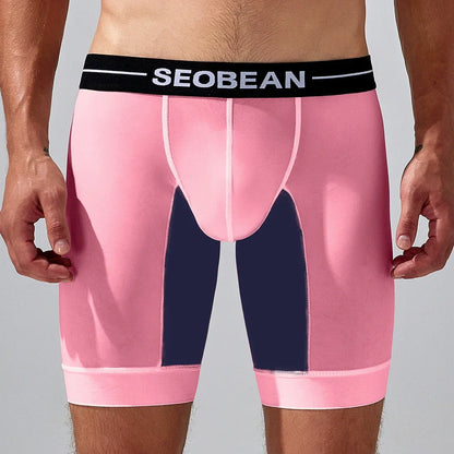 Seobean Men's Compression Shorts – Athletic Sports Performance Wear, Muscle Support & Moisture-Wicking