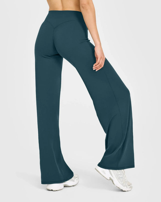 Women’s Flared Pants, Straight-Leg, Loose Fit