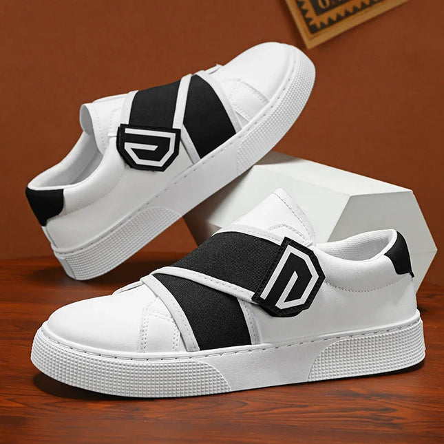 Men's Faux Leather Anti-Slip Sneakers