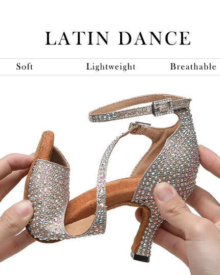 DKZSYIM Women’s Rhinestone High Heels