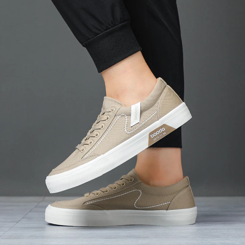 Breathable Men's Canvas Sneakers - Comfortable & Stylish Casual Shoes for Men