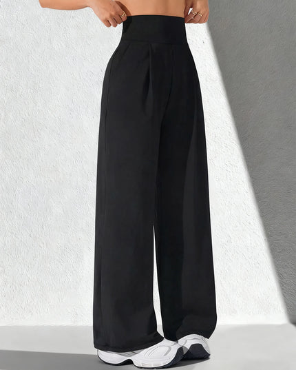 High-Waisted Women's Tummy Control Wide-Leg Pants