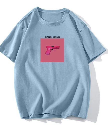 Women's Cotton Casual Loose Fit O-Neck T-Shirt