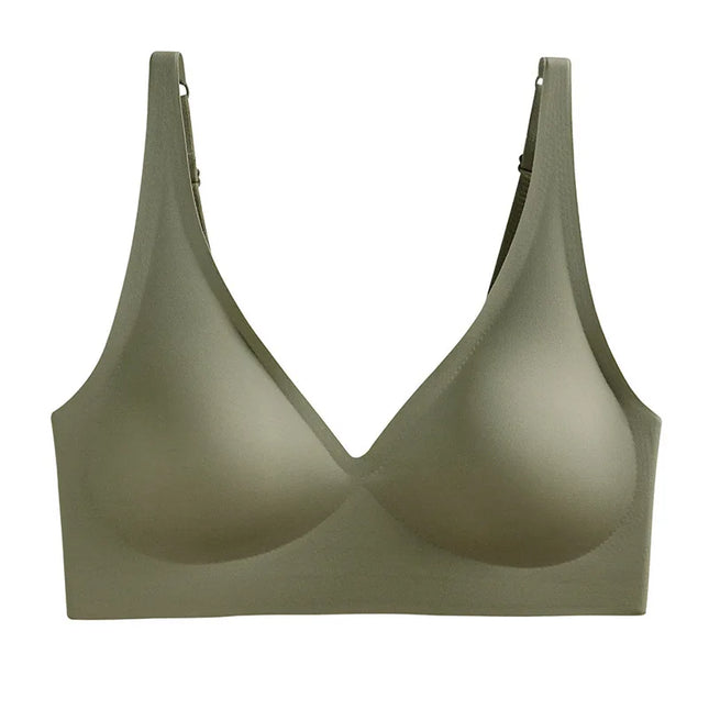 Women's Seamless Wireless Push-Up Bra with Padded Support