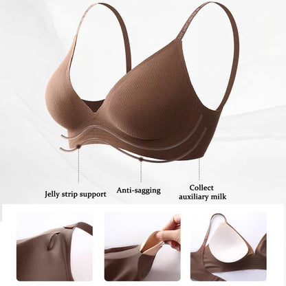 Women's Seamless Deep V Neck Bralette - Comfortable & Stylish Wireless Bra