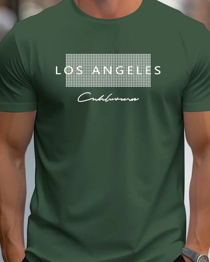 Men's Slim Fit Los Angeles Graphic Printed T-Shirt