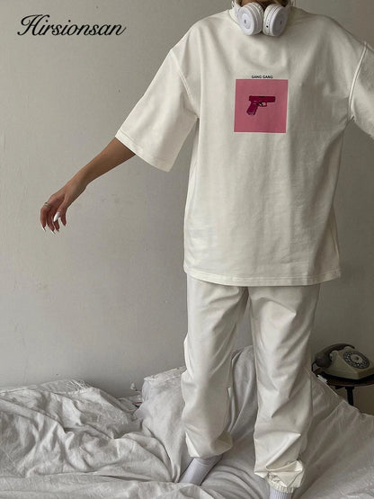 Women's Cotton Casual Loose Fit O-Neck T-Shirt