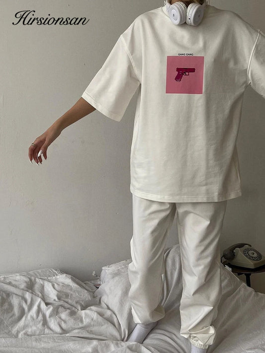 Women's Cotton Casual Loose Fit O-Neck T-Shirt