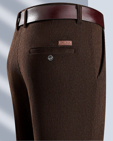 Men’s Classic Straight-Leg Corduroy Pants