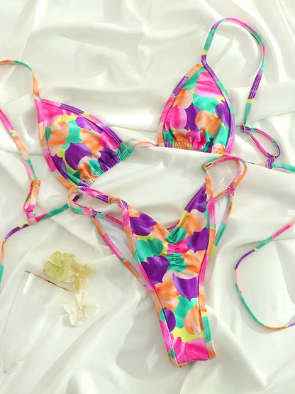 Bold Cut-Out Low-Waist Bikini Set for Women