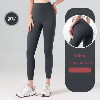 Women's High-Waisted Ribbed Yoga Pants - Various Colors