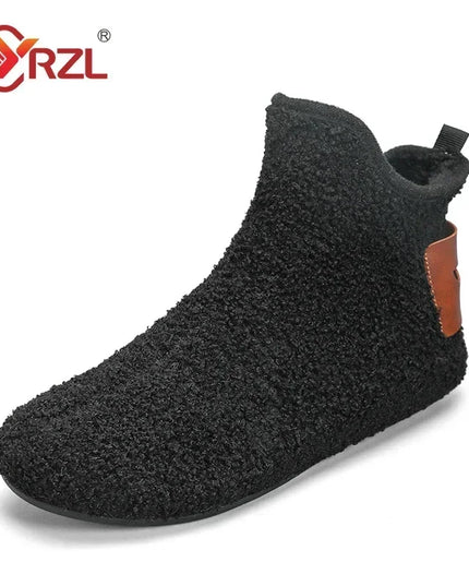 Men's Cotton High Top Shoes - Warm, Lightweight Slip-On Sneakers for Men
