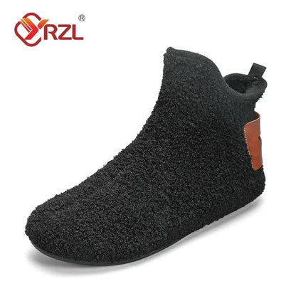 Men's Cotton High Top Shoes - Warm, Lightweight Slip-On Sneakers for Men