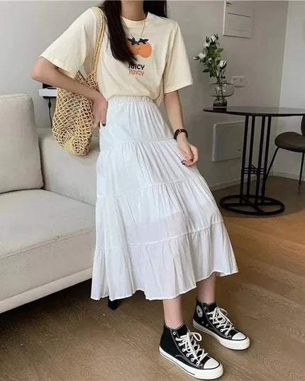 High-Waisted Long Skirt for Women