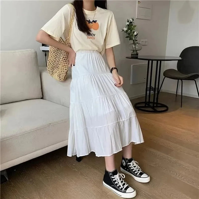 High-Waisted Long Skirt for Women