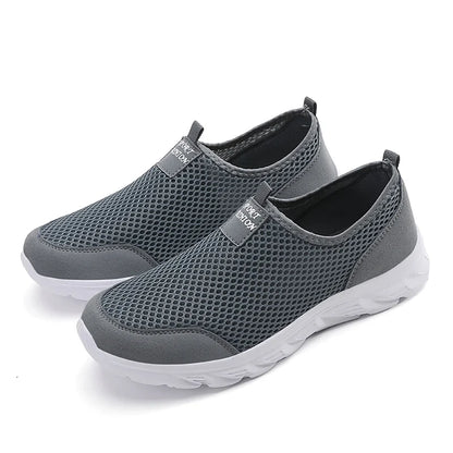 Mens Non-Slip Mesh Breathable Soft and Comfortable Flat-Soled Sneakers