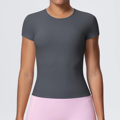 Women's Workout T-Shirt - Quick-Drying, Breathable, Slim Fit