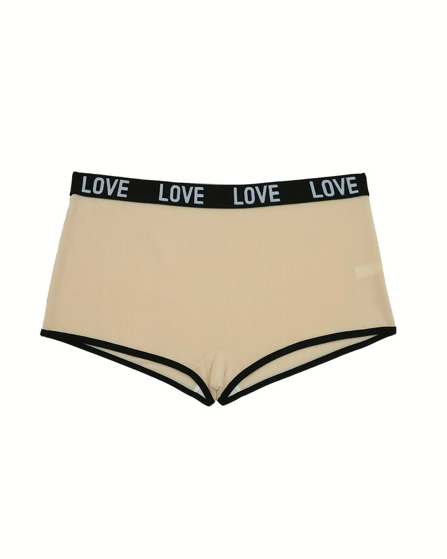 Women's 7-Pair Mixed Color "Love" Print Briefs