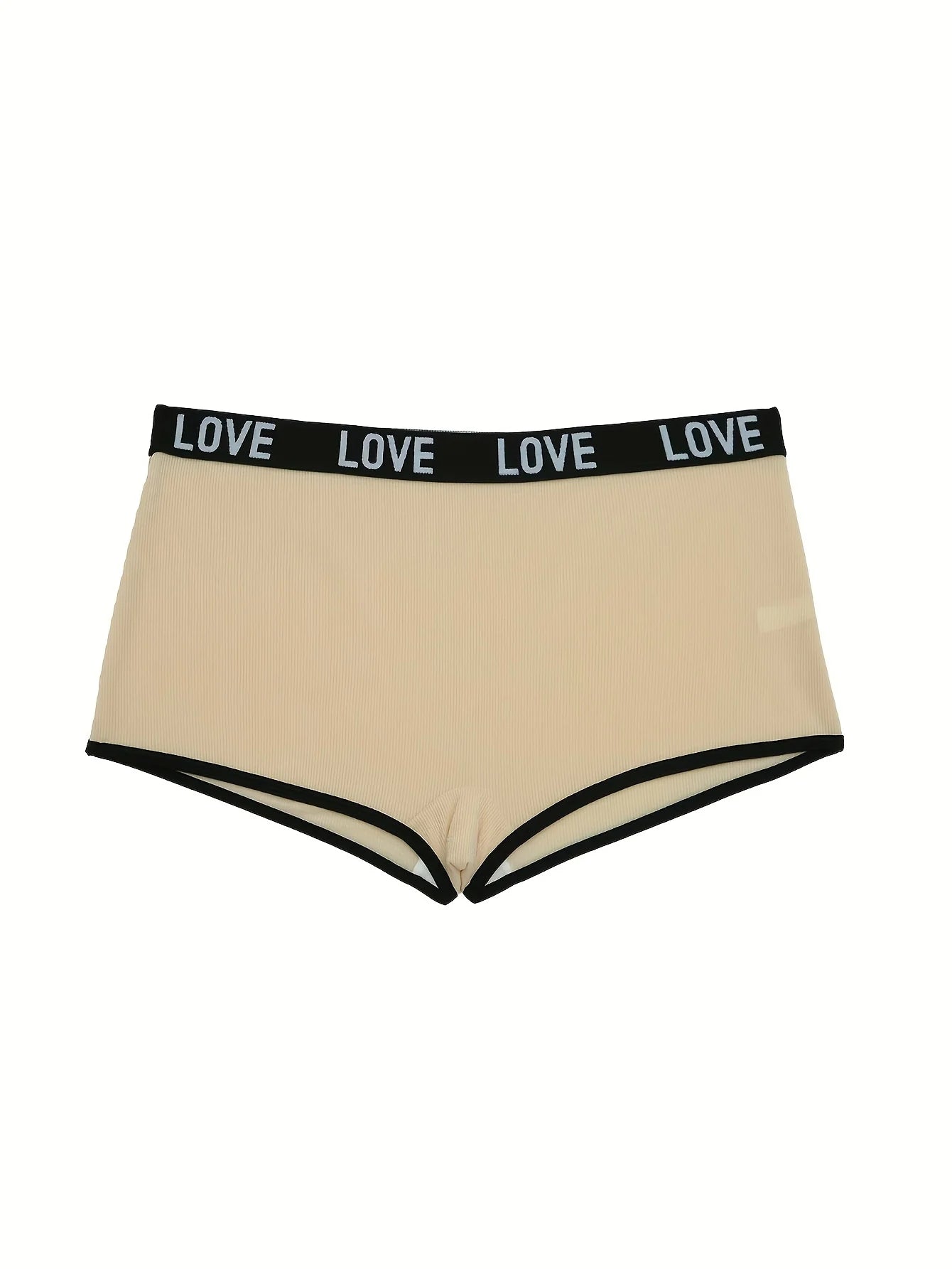 Women's 7-Pair Mixed Color "Love" Print Briefs