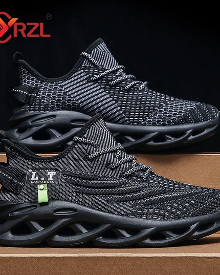 Men's Lightweight Breathable Running Sneakers - Comfortable Non-Slip Footwear