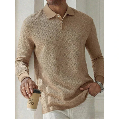 Men's Long Sleeve Button-Up Sweater - Stylish, Comfortable Knit